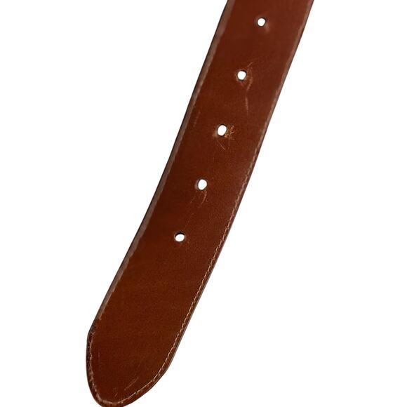 Polo Ralph Lauren Lizard Skin Leather Belt Brown Western Cowboy 29